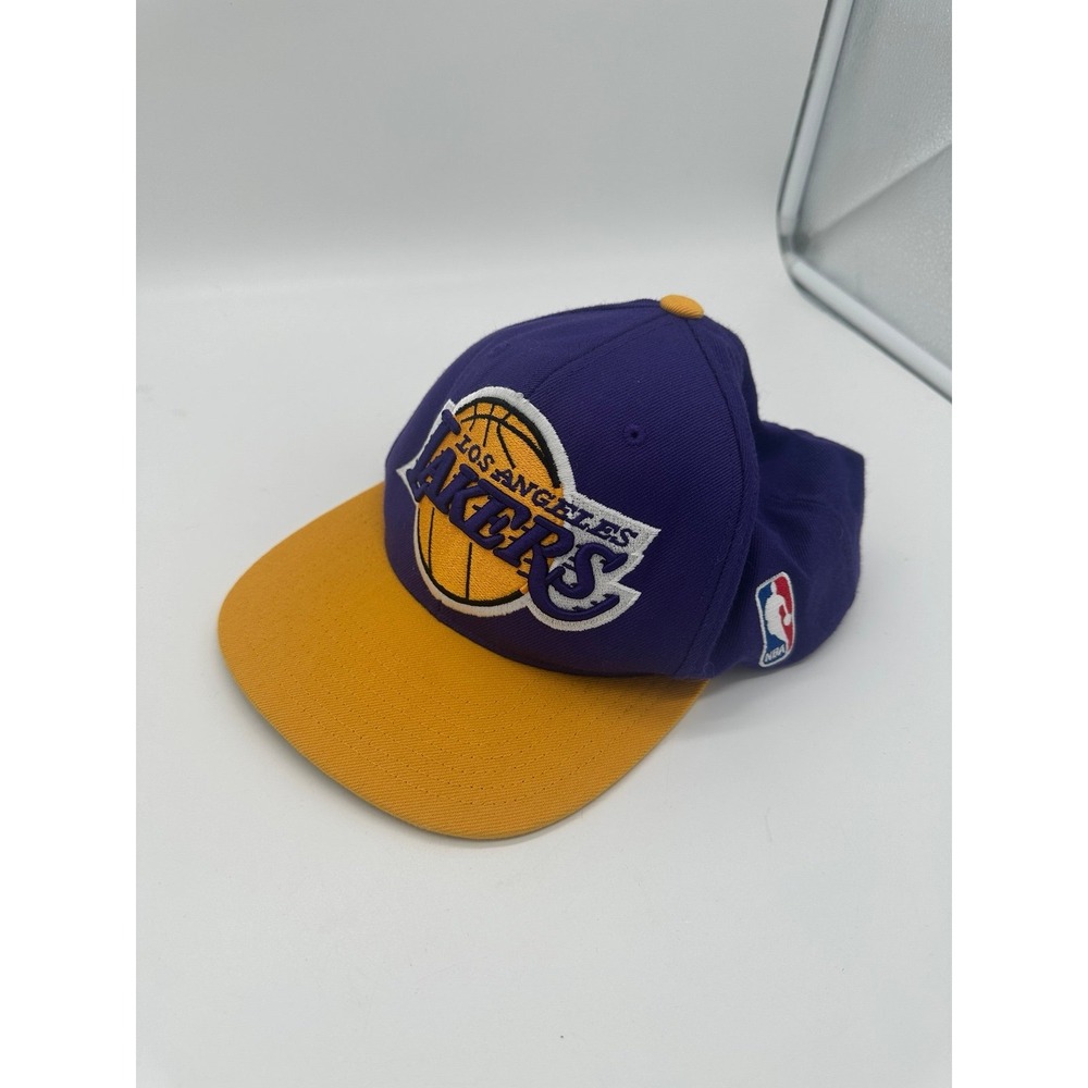 Mitchell & Ness Los Angeles Lakers Snapback Hat Purple Gold Hardwood Classics